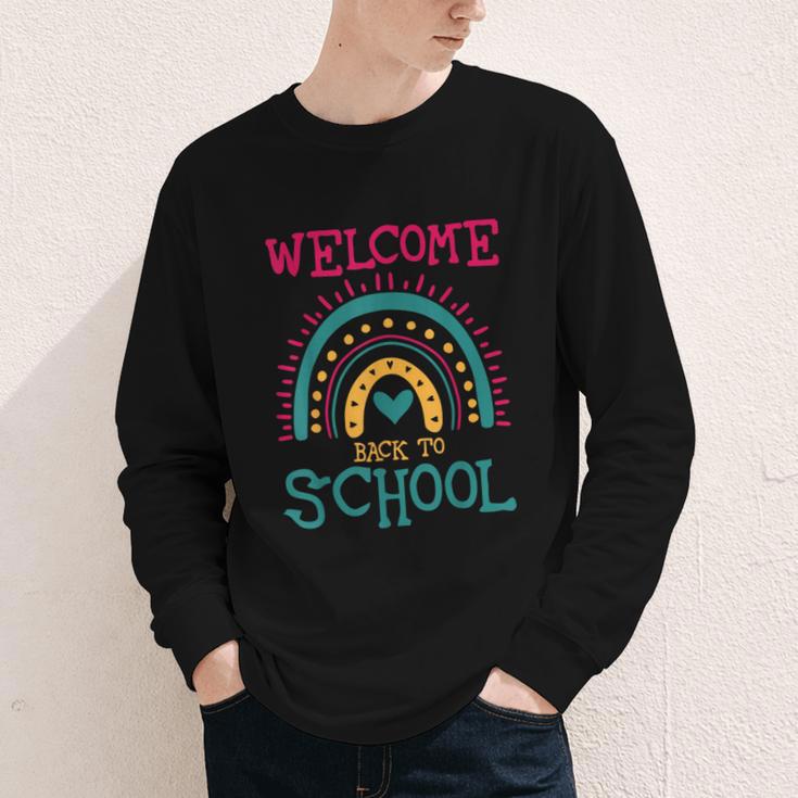 Cute Welcome Back To School First Day Of School First Day Youth Long Sleeve Tee Cute Welcome Back To School First Day Of School First Day Youth Long Sleeve Tee
