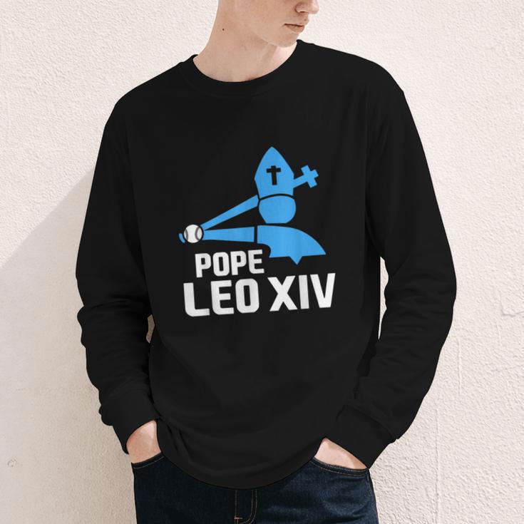 Da Pope Leo XIV Baseball Youth Long Sleeve Tee Da Pope Leo XIV Baseball Youth Long Sleeve Tee