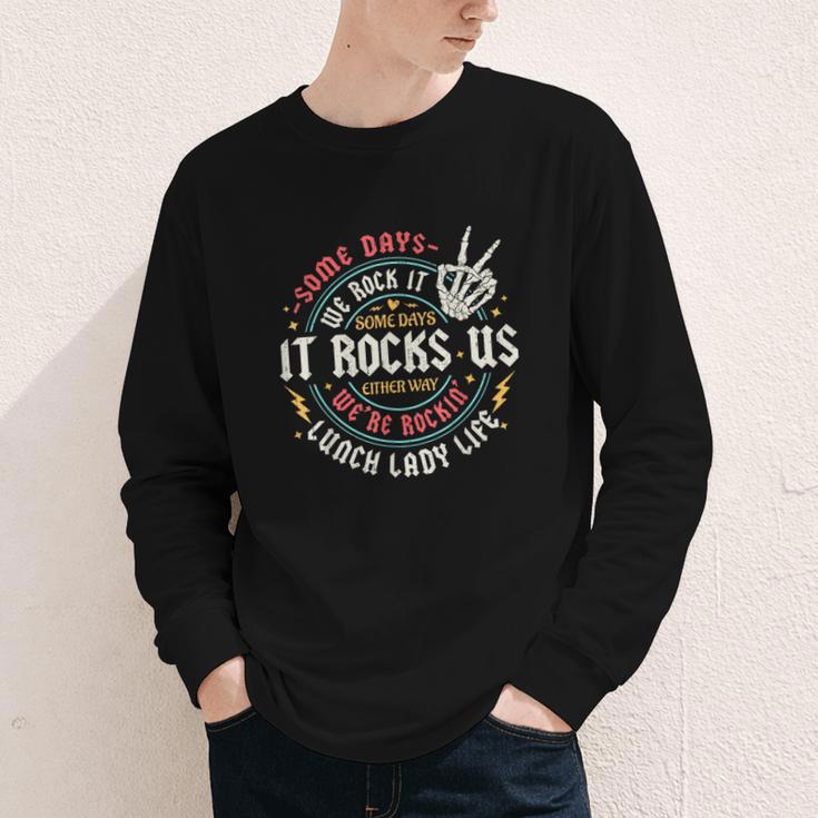 Some Days We Rock It Lunch Lady Life Back To School Youth Long Sleeve Tee Some Days We Rock It Lunch Lady Life Back To School Youth Long Sleeve Tee