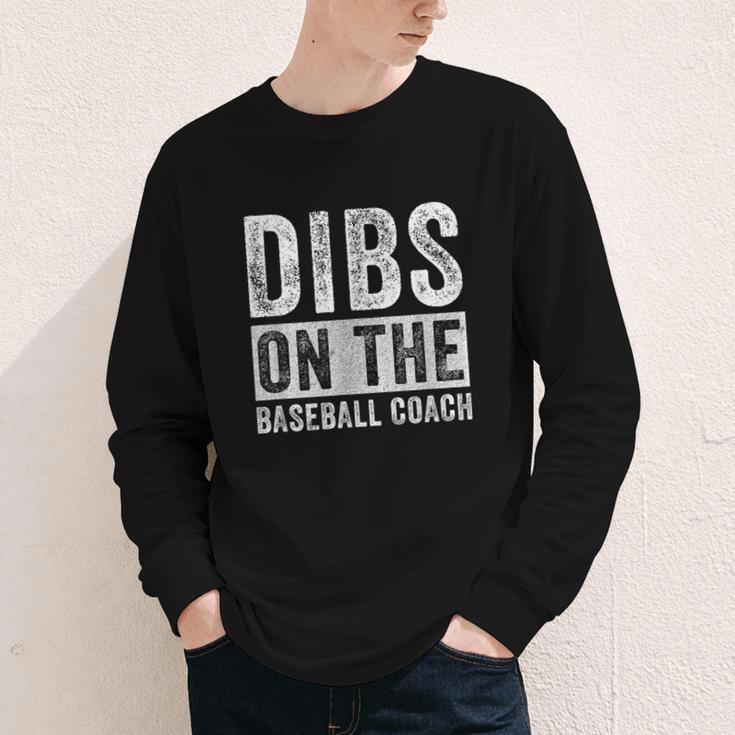 Dibs On The Baseball Coach Wife Girlfriend Youth Long Sleeve Tee