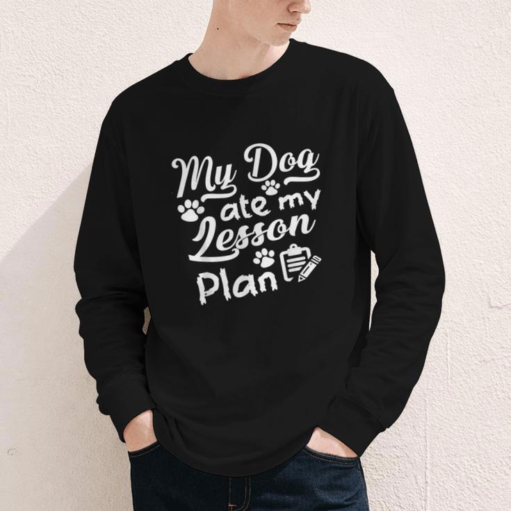 My Dog Ate My Lesson Plan For Back To School Youth Long Sleeve Tee My Dog Ate My Lesson Plan For Back To School Youth Long Sleeve Tee
