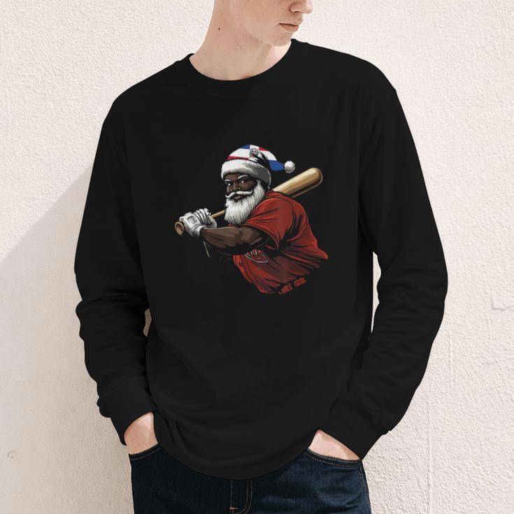 Dominican Republic Santa Christmas Baseball Beisbol Youth Long Sleeve Tee Dominican Republic Santa Christmas Baseball Beisbol Youth Long Sleeve Tee