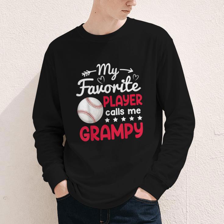 My Favorite Player Calls Me Grampy Baseball Grampy Youth Long Sleeve Tee My Favorite Player Calls Me Grampy Baseball Grampy Youth Long Sleeve Tee