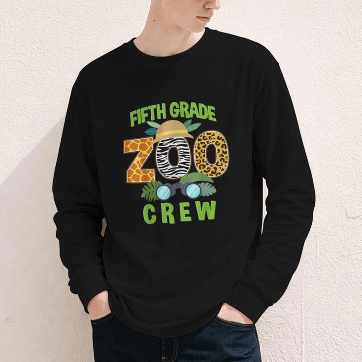 Fifth Grade Zoo Crew Wild Animal Safari Back To School Youth Long Sleeve Tee