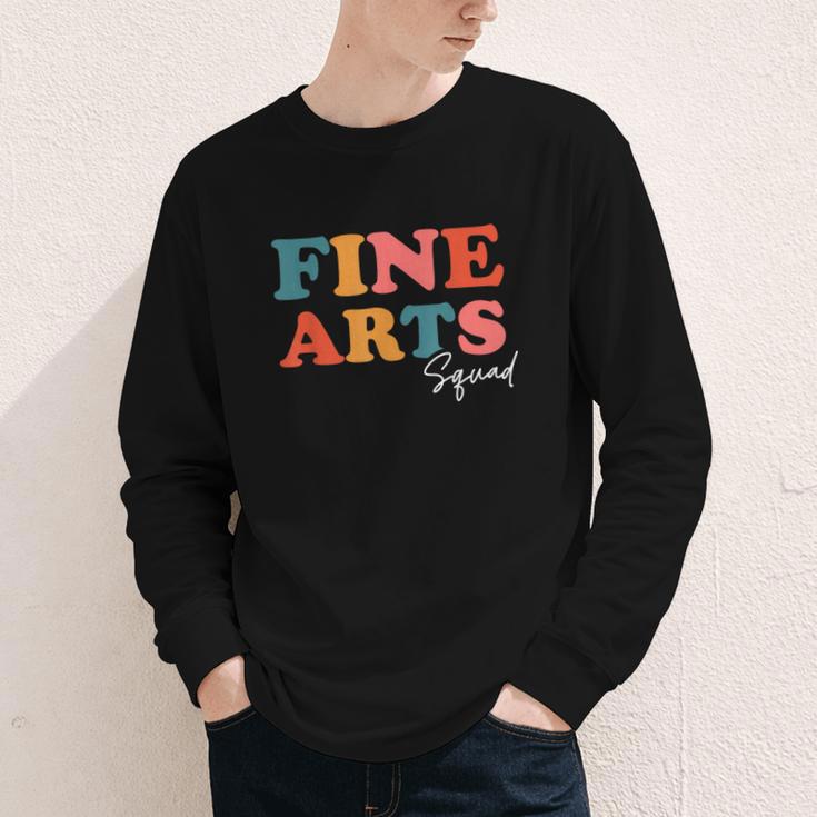 Fine Arts Squad Boho Cute Back To School Fine Arts Youth Long Sleeve Tee
