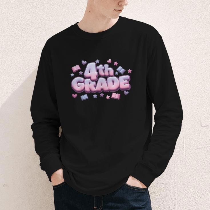 First Day Of 4th Grade Girls Coquette Bow Back To School Youth Long Sleeve Tee First Day Of 4th Grade Girls Coquette Bow Back To School Youth Long Sleeve Tee