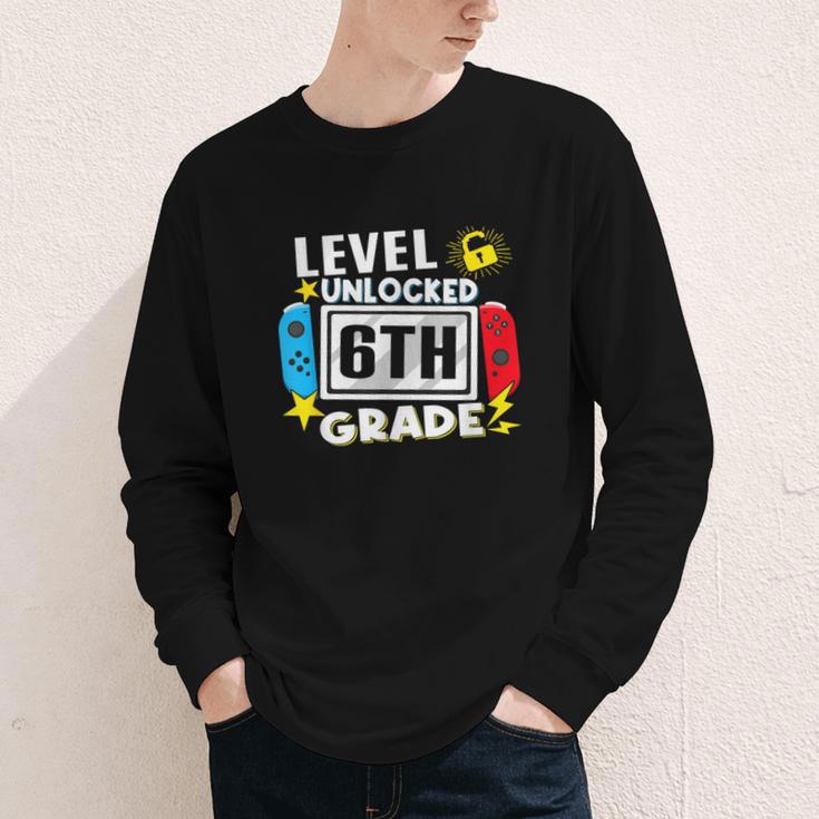 First Day Of 6th Grade Level Unlocked Game Back To School Youth Long Sleeve Tee First Day Of 6th Grade Level Unlocked Game Back To School Youth Long Sleeve Tee
