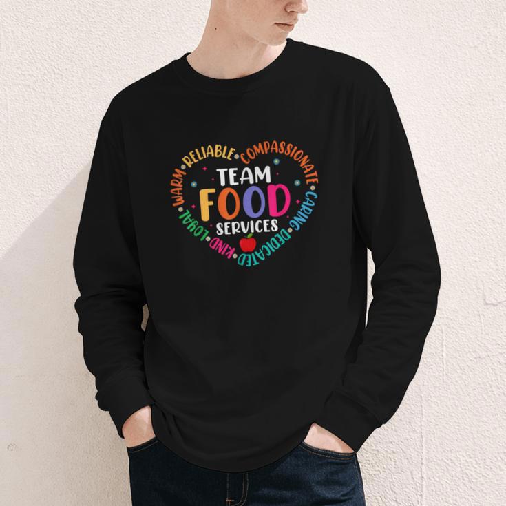 Food Services Cafeteria Crew Lunch Lady Team Back To School Youth Long Sleeve Tee