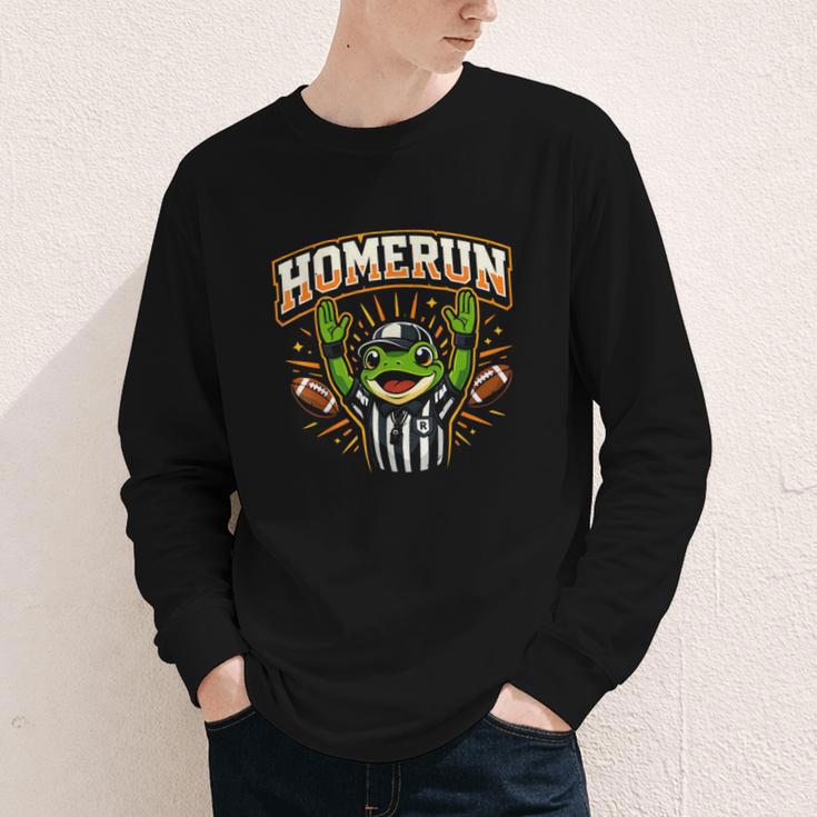 Football Referee Touchdown Baseball Homerun Frog Youth Long Sleeve Tee Football Referee Touchdown Baseball Homerun Frog Youth Long Sleeve Tee