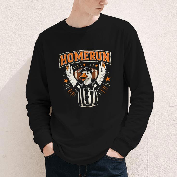 Football Referee Touchdown Baseball Homerun Goose Youth Long Sleeve Tee