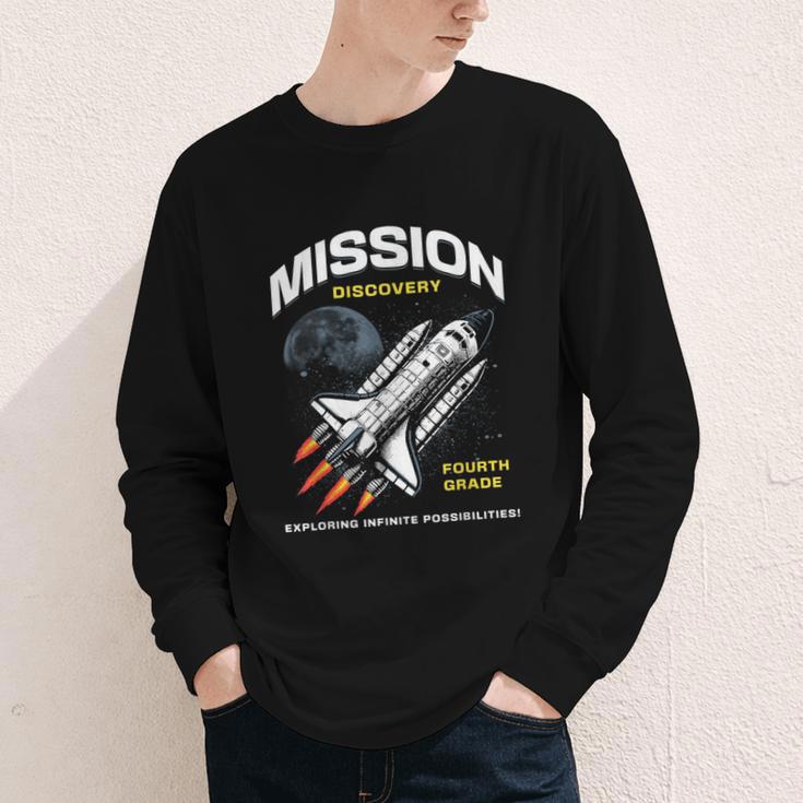 Fourth Grade Back To School Space Rocket Astronaut Youth Long Sleeve Tee Fourth Grade Back To School Space Rocket Astronaut Youth Long Sleeve Tee