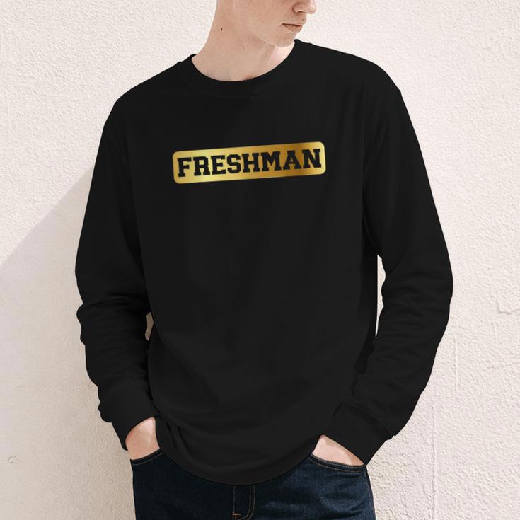 Freshman 9th Grade Back To School First Day Juneteenth Afro Youth Long Sleeve Tee