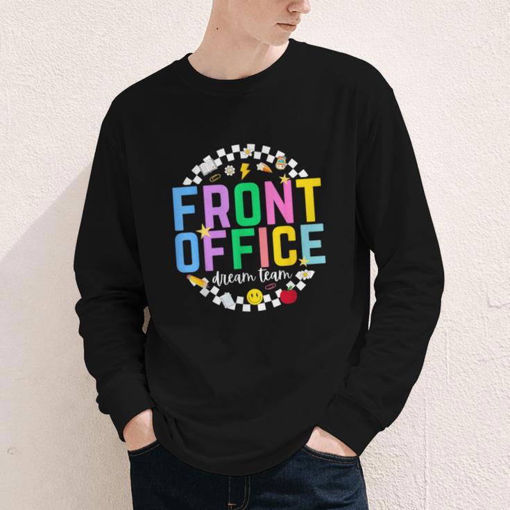 Front Office Squad Back To School Happy First Day Of School Youth Long Sleeve Tee Front Office Squad Back To School Happy First Day Of School Youth Long Sleeve Tee