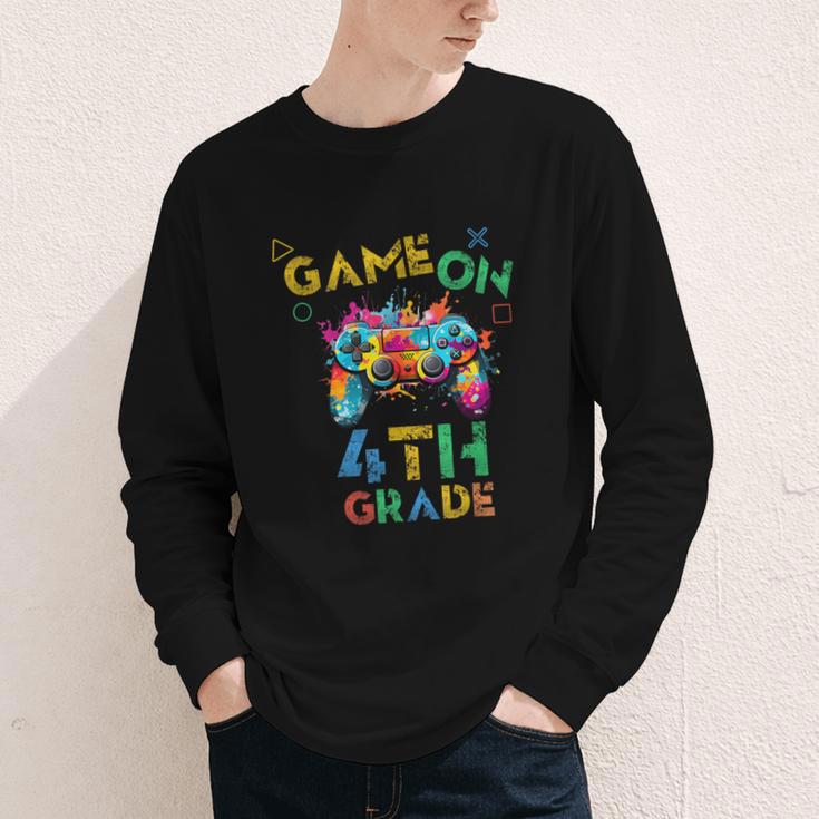 Game On 4th Grade Boys Kids Back To School Youth Long Sleeve Tee Game On 4th Grade Boys Kids Back To School Youth Long Sleeve Tee