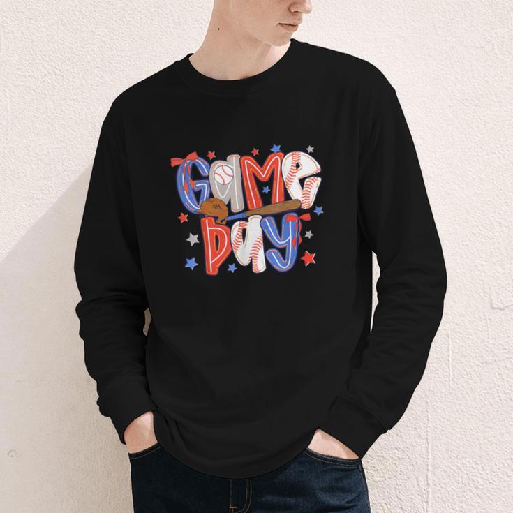 Game Day Baseball Lover Field Day Men Women Kid Youth Long Sleeve Tee Game Day Baseball Lover Field Day Men Women Kid Youth Long Sleeve Tee