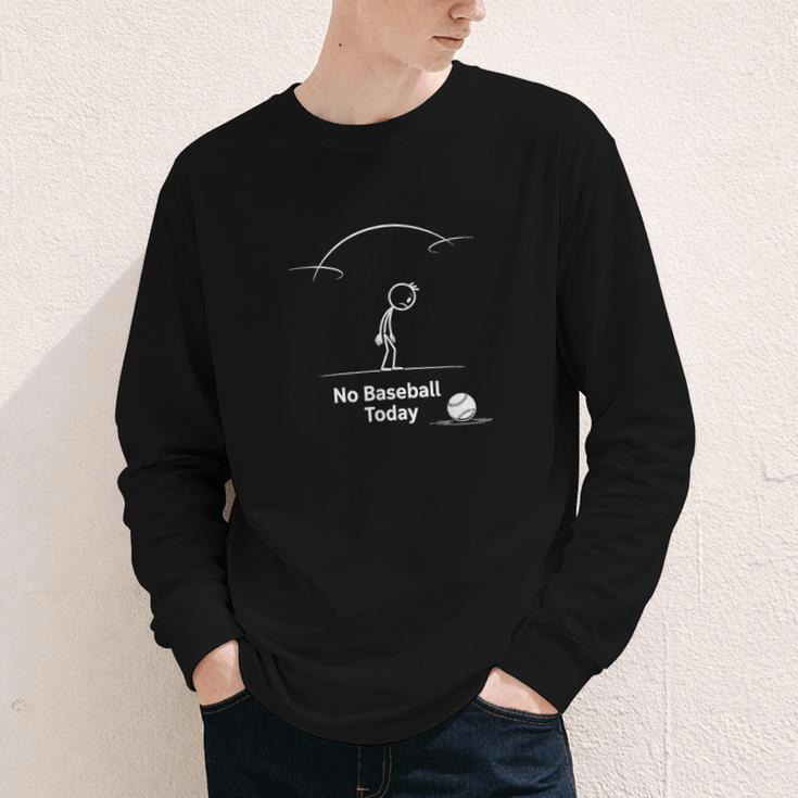 Game Day No Baseball Today Youth Long Sleeve Tee