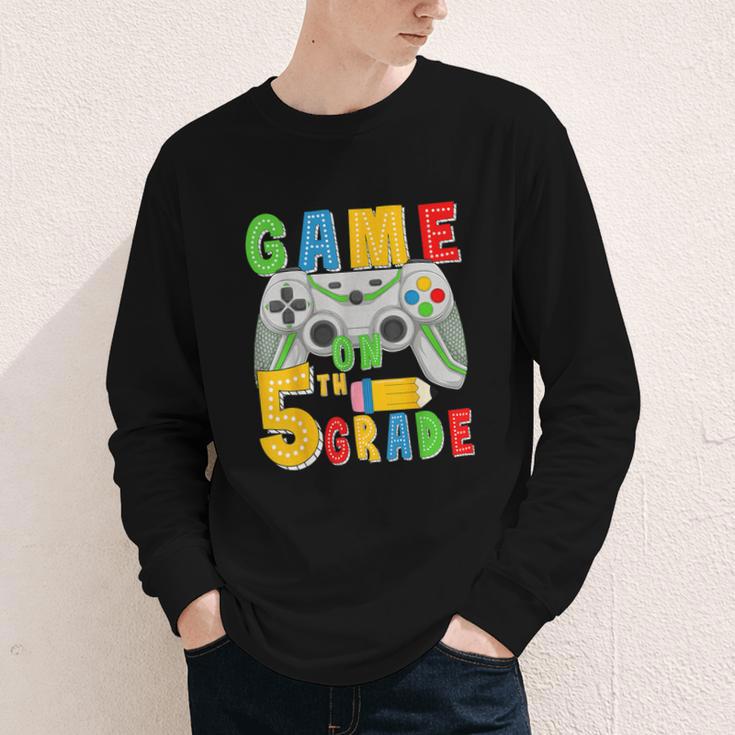 Game On Fifth Grade Back To School Gamer 5th Grade Boys Kids Youth Long Sleeve Tee Game On Fifth Grade Back To School Gamer 5th Grade Boys Kids Youth Long Sleeve Tee
