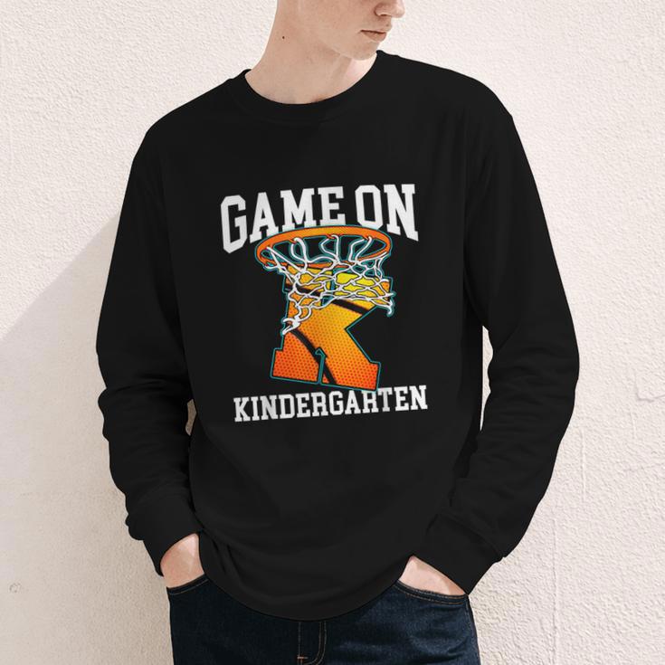 Game On Kindergarten Basketball Back To School Student Boys Youth Long Sleeve Tee Game On Kindergarten Basketball Back To School Student Boys Youth Long Sleeve Tee