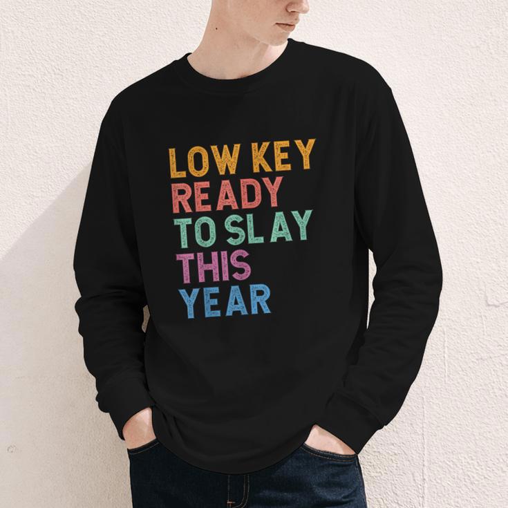 Gen Z Alpha Back To School Low Key Ready To Slay This Year Youth Long Sleeve Tee Gen Z Alpha Back To School Low Key Ready To Slay This Year Youth Long Sleeve Tee