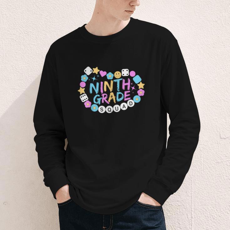 Girls 9th Grade Vibes Back To School Ninth Grade Youth Long Sleeve Tee