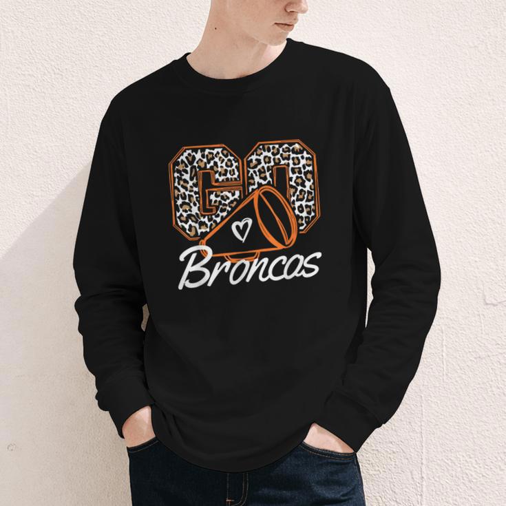 Go Cheer Broncos School Spirit Fan Team Back To School Youth Long Sleeve Tee Go Cheer Broncos School Spirit Fan Team Back To School Youth Long Sleeve Tee