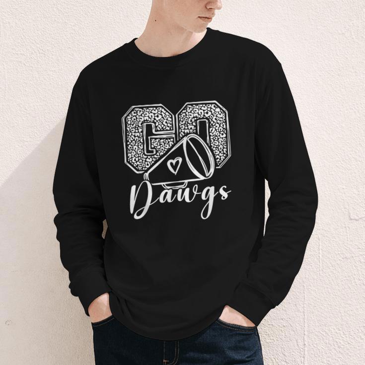 Go Cheer Bulldogs High School Spirit Fan Team Back To School Youth Long Sleeve Tee Go Cheer Bulldogs High School Spirit Fan Team Back To School Youth Long Sleeve Tee