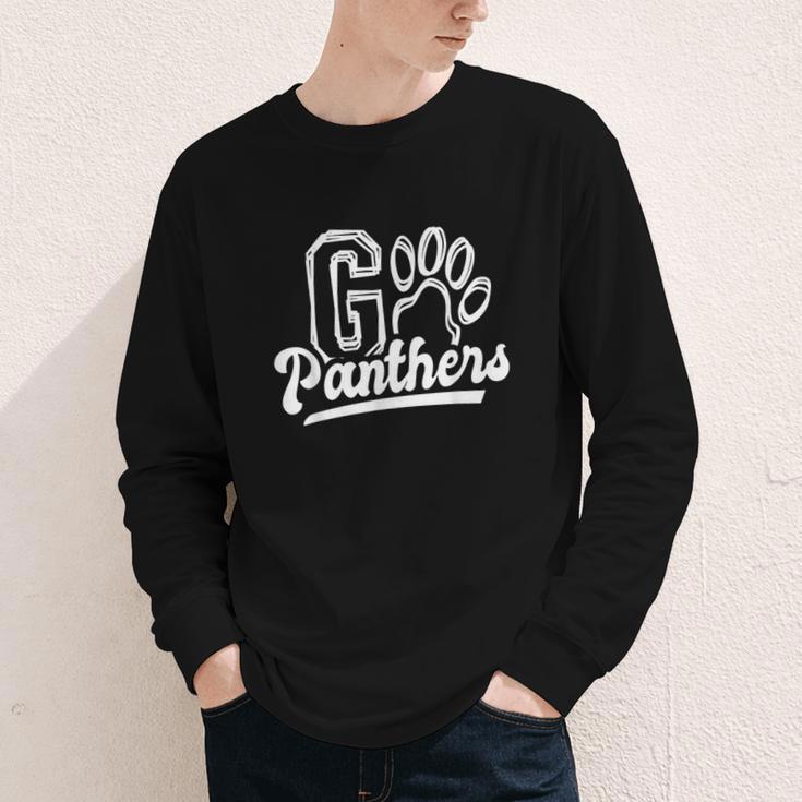 Go Cheer Panthers School Spirit Team Panther Back To School Youth Long Sleeve Tee Go Cheer Panthers School Spirit Team Panther Back To School Youth Long Sleeve Tee