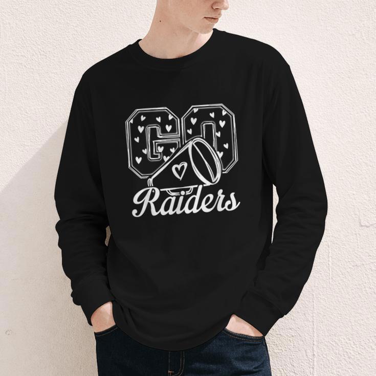 Go Cheer Raiders High School Spirit Fan Team Back To School Youth Long Sleeve Tee
