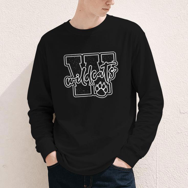 Go Cheer Wildcats High School Spirit Fan Team Back To School Youth Long Sleeve Tee Go Cheer Wildcats High School Spirit Fan Team Back To School Youth Long Sleeve Tee