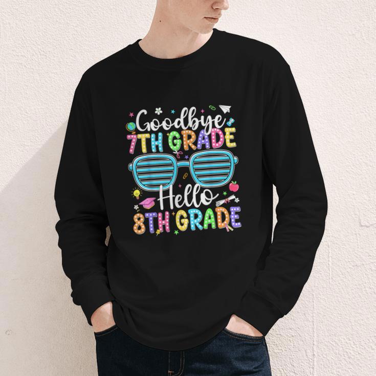 Goodbye 7th Grade Hello 8th Grade Graduation Back To School Youth Long Sleeve Tee