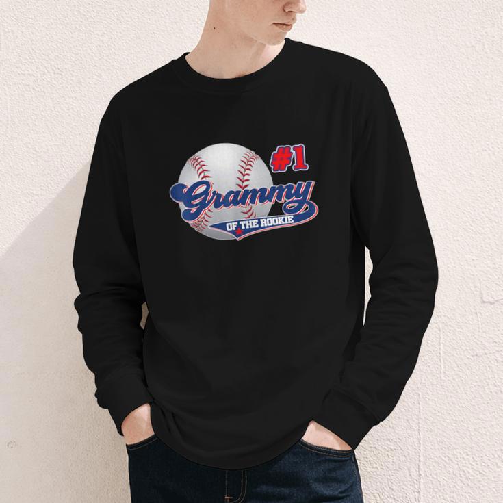 Grammy Rookie Of Year 1st Birthday Baseball Theme Matching Youth Long Sleeve Tee