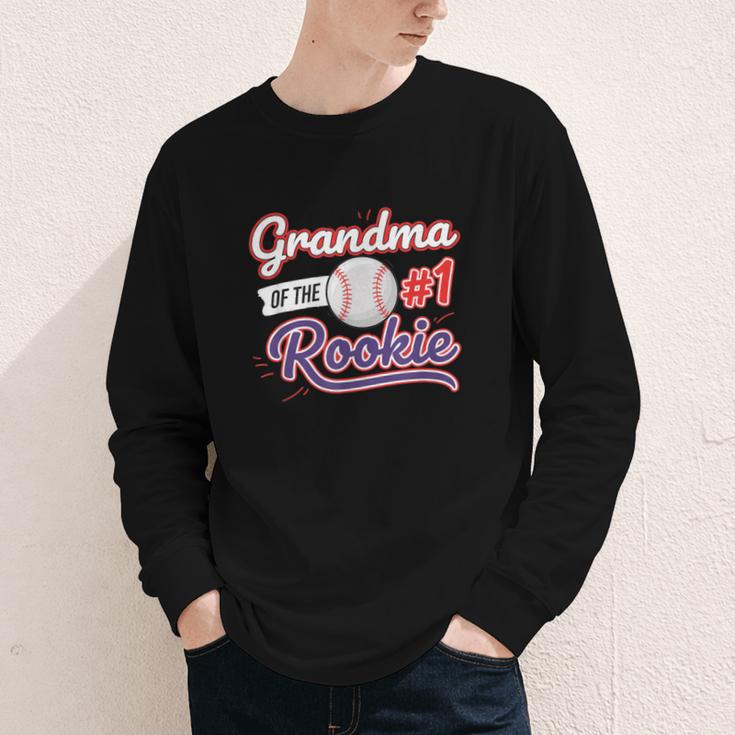 Grandparent Grandma Of The 1 Rookie Baseball Youth Long Sleeve Tee Grandparent Grandma Of The 1 Rookie Baseball Youth Long Sleeve Tee
