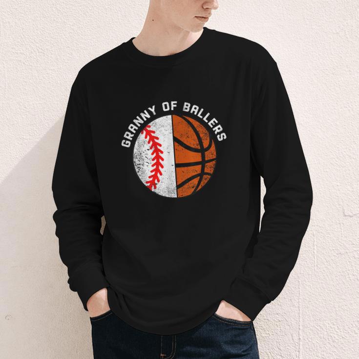 Granny Of Ballers Baseball Basketball Grandma Granny Youth Long Sleeve Tee Granny Of Ballers Baseball Basketball Grandma Granny Youth Long Sleeve Tee