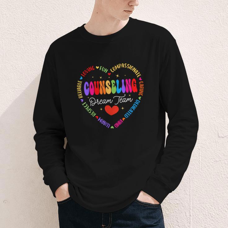 Groovy Counseling Dream Team Appreciation Back To School Youth Long Sleeve Tee Groovy Counseling Dream Team Appreciation Back To School Youth Long Sleeve Tee
