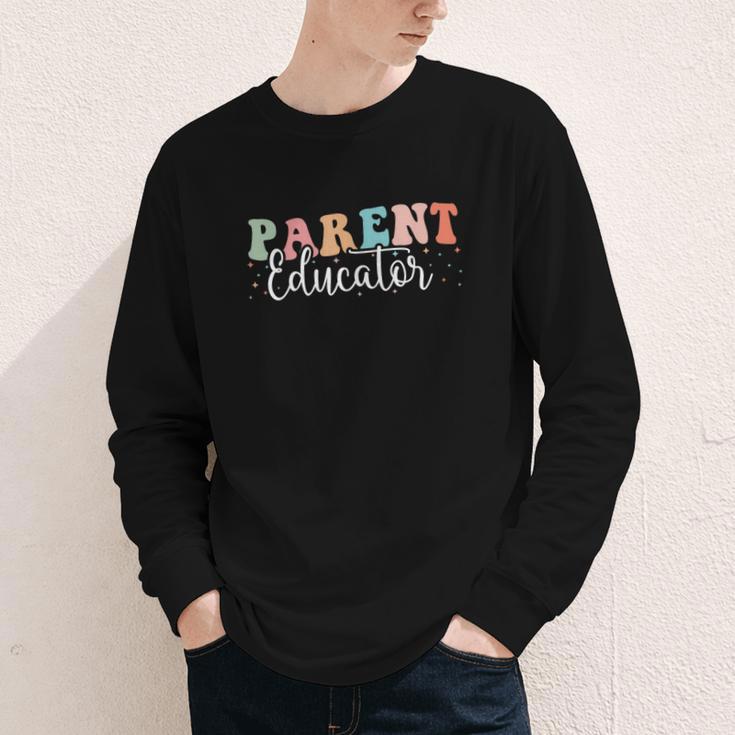 Groovy Parent Educator Back To School Youth Long Sleeve Tee Groovy Parent Educator Back To School Youth Long Sleeve Tee