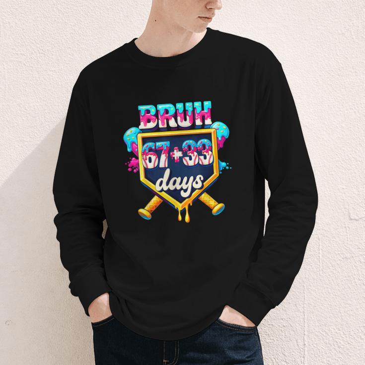 Happy 6733 Days Of School Baseball Drip 100th Day Of School Youth Long Sleeve Tee Happy 6733 Days Of School Baseball Drip 100th Day Of School Youth Long Sleeve Tee