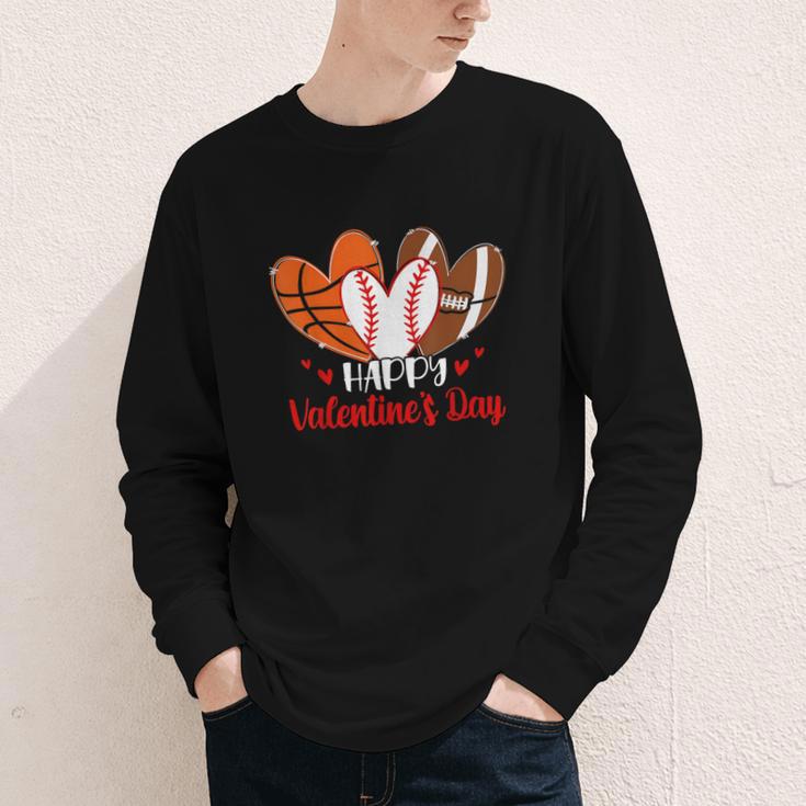 Happy Valentines Day Shirt Boys Basketball Baseball Football Youth Long Sleeve Tee Happy Valentines Day Shirt Boys Basketball Baseball Football Youth Long Sleeve Tee