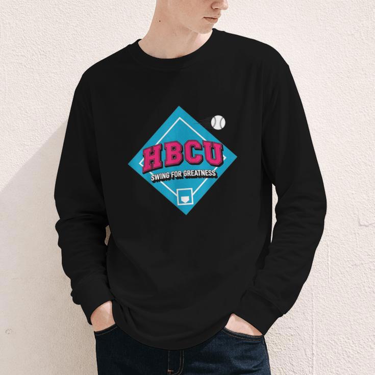 HBCU Swing For Greatness Baseball Softball College Apparel Youth Long Sleeve Tee HBCU Swing For Greatness Baseball Softball College Apparel Youth Long Sleeve Tee