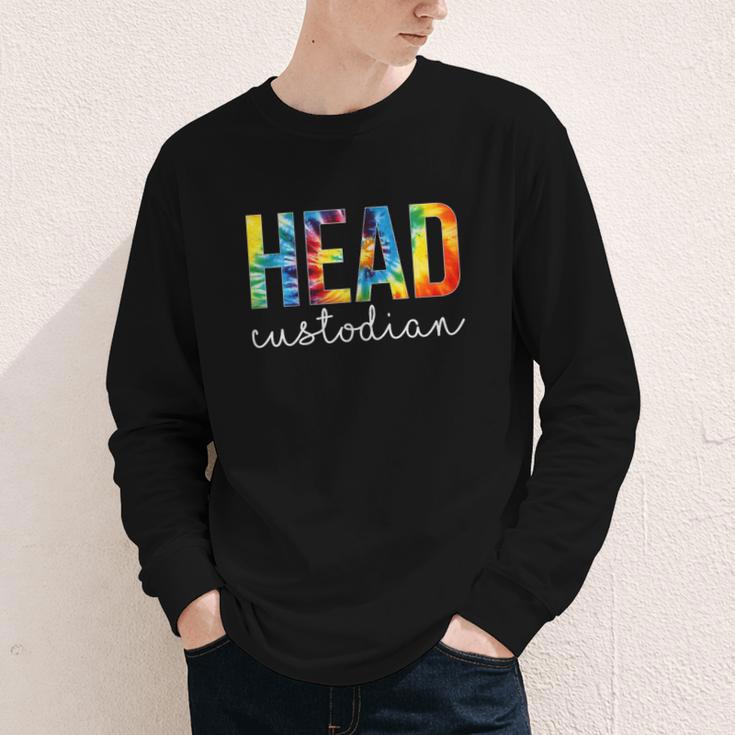 Head Custodian Women Tie Dye Back To School Appreciation Day Youth Long Sleeve Tee Head Custodian Women Tie Dye Back To School Appreciation Day Youth Long Sleeve Tee