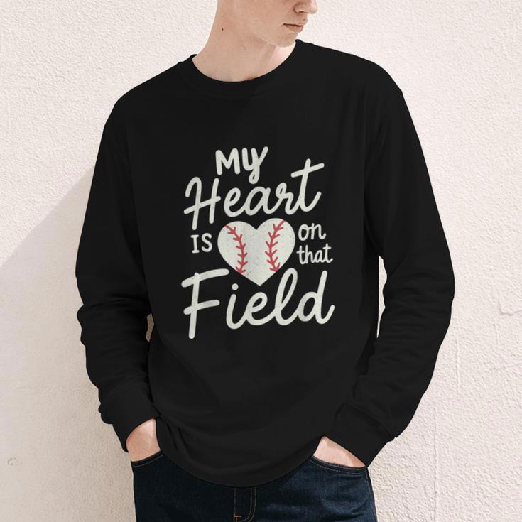 My Heart Is On That Field Baseball Youth Long Sleeve Tee My Heart Is On That Field Baseball Youth Long Sleeve Tee