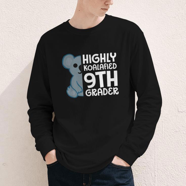 Highly Koalafied 9th Grader Koala Back To School Youth Long Sleeve Tee Highly Koalafied 9th Grader Koala Back To School Youth Long Sleeve Tee