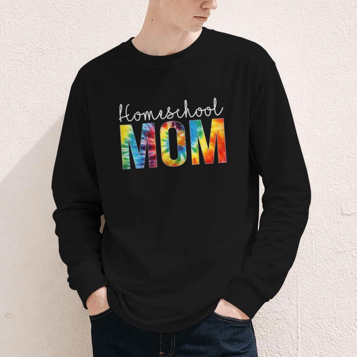 Homeschool Mom Tie Dye Back To School Day For Women For Work Youth Long Sleeve Tee Homeschool Mom Tie Dye Back To School Day For Women For Work Youth Long Sleeve Tee