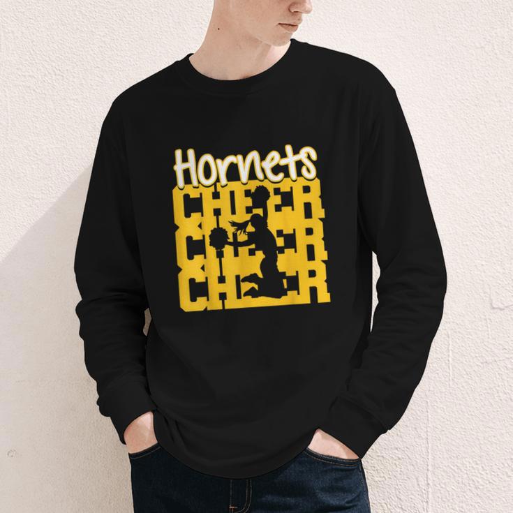 Hornets Cheer Back To School Cheerleading Spirit GY Youth Long Sleeve Tee Hornets Cheer Back To School Cheerleading Spirit GY Youth Long Sleeve Tee