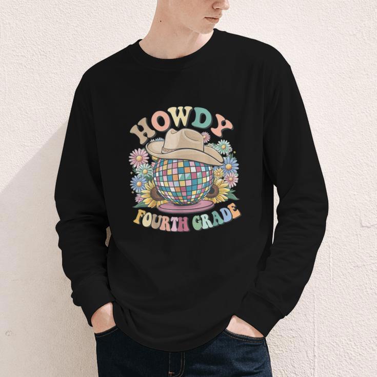 Howdy Fourth Grade Cowgirl Western 4th Grade Back To School Youth Long Sleeve Tee