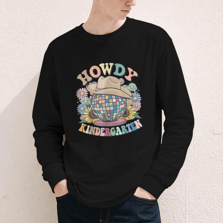 Howdy Kindergarten Cowgirl Country Western Back To School Youth Long Sleeve Tee Howdy Kindergarten Cowgirl Country Western Back To School Youth Long Sleeve Tee