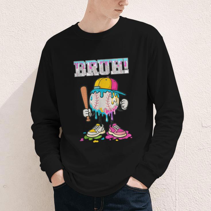 Ice Cream Drip Baseball Bruh Baseball Drip Boy Youth Youth Long Sleeve Tee Ice Cream Drip Baseball Bruh Baseball Drip Boy Youth Youth Long Sleeve Tee