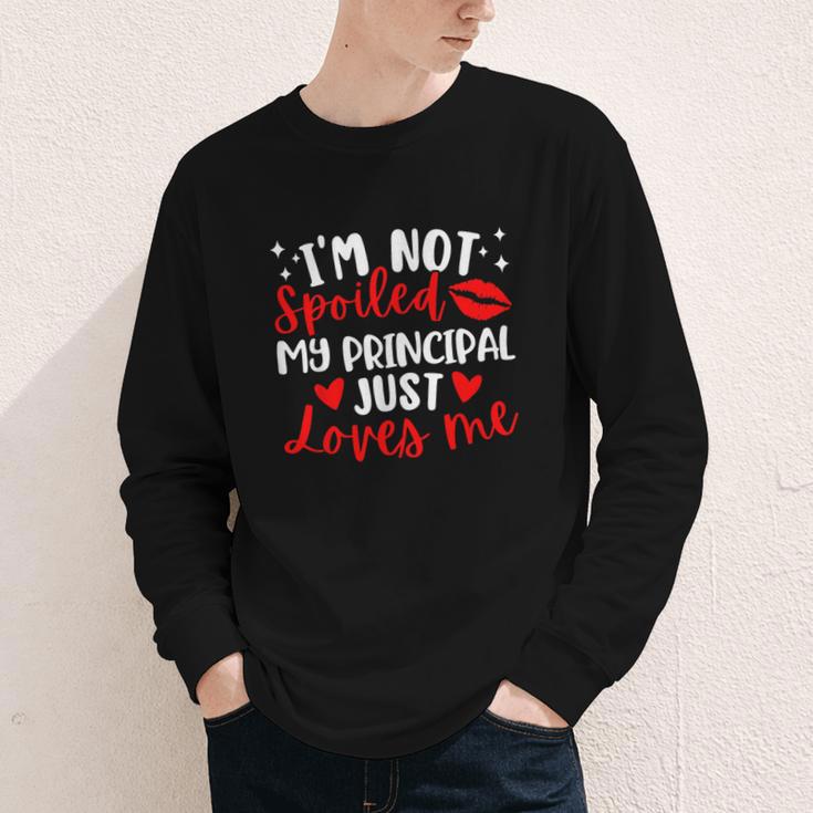 I'm Not Spoiled My Principal Just Loves Me Back To School Youth Long Sleeve Tee I'm Not Spoiled My Principal Just Loves Me Back To School Youth Long Sleeve Tee