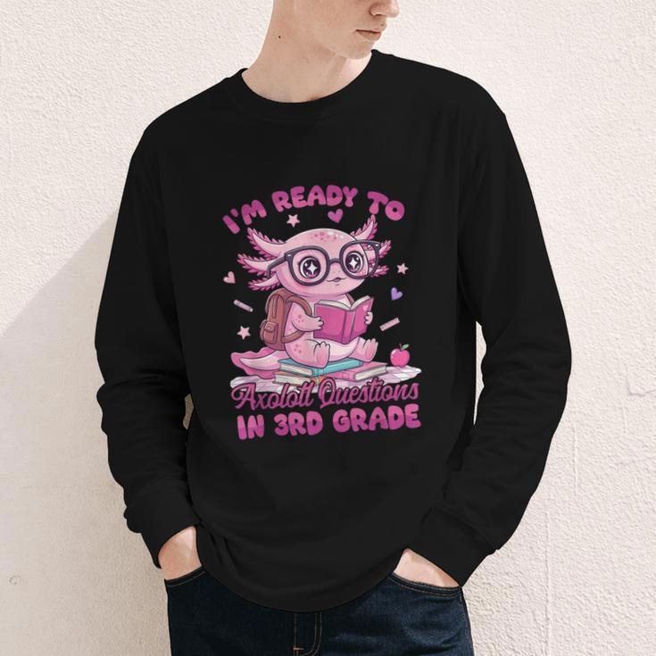 I'm Ready To Axolotl Questions In 3rd Grade Back To School Youth Long Sleeve Tee I'm Ready To Axolotl Questions In 3rd Grade Back To School Youth Long Sleeve Tee