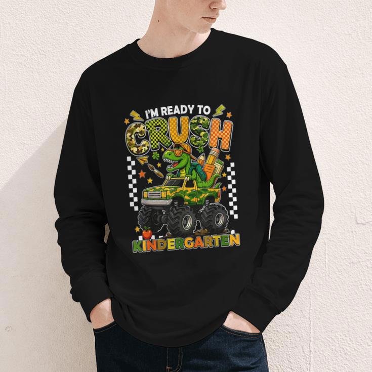 I'm Ready To Crush Kindergarten Back To School Monster Truck Youth Long Sleeve Tee I'm Ready To Crush Kindergarten Back To School Monster Truck Youth Long Sleeve Tee