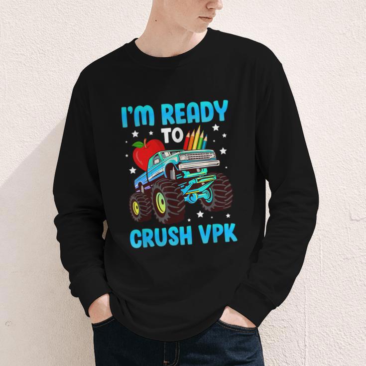 I'm Ready To Crush VPK First Day Of VPK Back To School VPK Youth Long Sleeve Tee